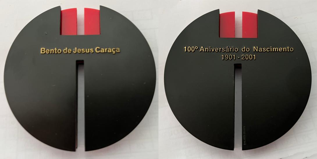 Medalha Centenário nascimento de Bento de Jesus Caraça (Oferta de Jorge Correia Jesuíno, 09-10-2025)e